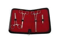 Set van 4 roestvrijstalen piercing tangen
