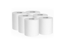 Witte ECOLABEL wisspoel met reliëf 450 formaten 2 vouwen per 6st