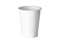 Witte plastic beker
