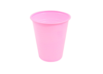 Roze plastic beker