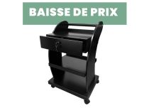 Dressoir met 3 planken, zwart | Itc