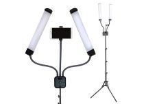 Dubbele LED vloerlamp