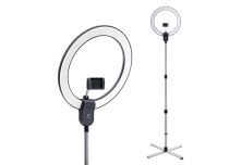 Aura staande ringlamp.