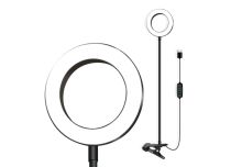 LED ringlamp met clipsluiting, verstelbaar in 3 kleuren