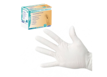 Witte steriele latex handschoenen - poedervrij | Euromedis