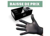 Zwarte nitril handschoenen - poedervrij | Itc